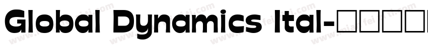 Global Dynamics Ital字体转换